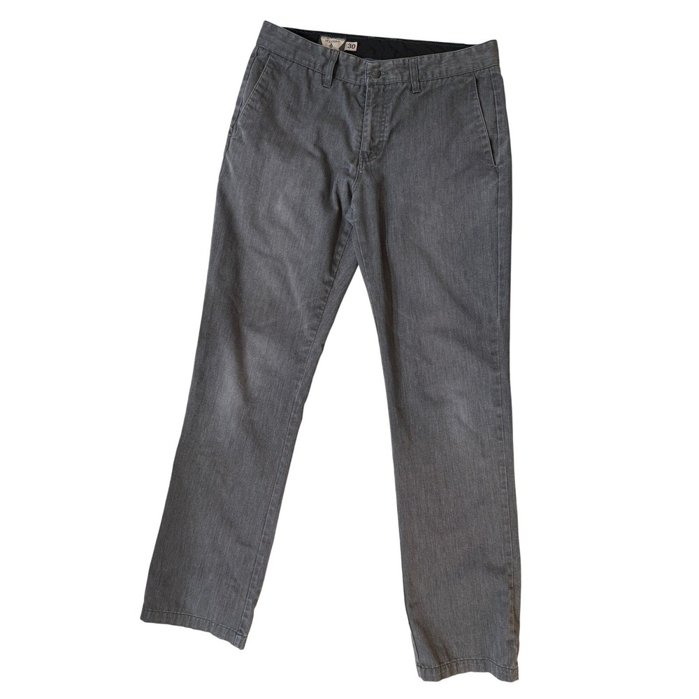 Volcom Jeans Mens 30 Gray Relaxed Fader Limited Skate‎ Y2K Streetwear